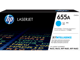 HP 655A Cyan Original LaserJet Toner Cartridge (CF453A)