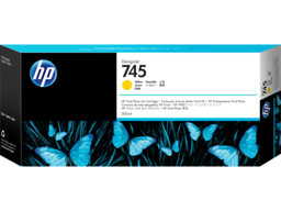 HP 745 300-ml DesignJet Yellow Ink Cartridge (F9K02A)