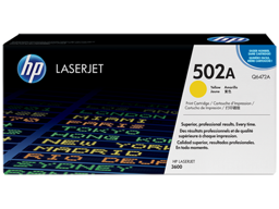 HP 502A Yellow Original LaserJet Toner Cartridge (Q6472A)