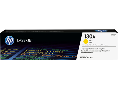 HP 130A Yellow Original LaserJet Toner Cartridge (CF352A)